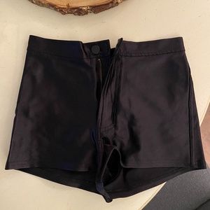 American Apparel Black Disco Shorts
